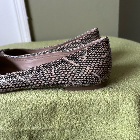Tory Burch Minnie Reva Snake Print Ballet Flats - Picture 7 of 11